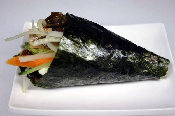 Salmon skin - hand roll